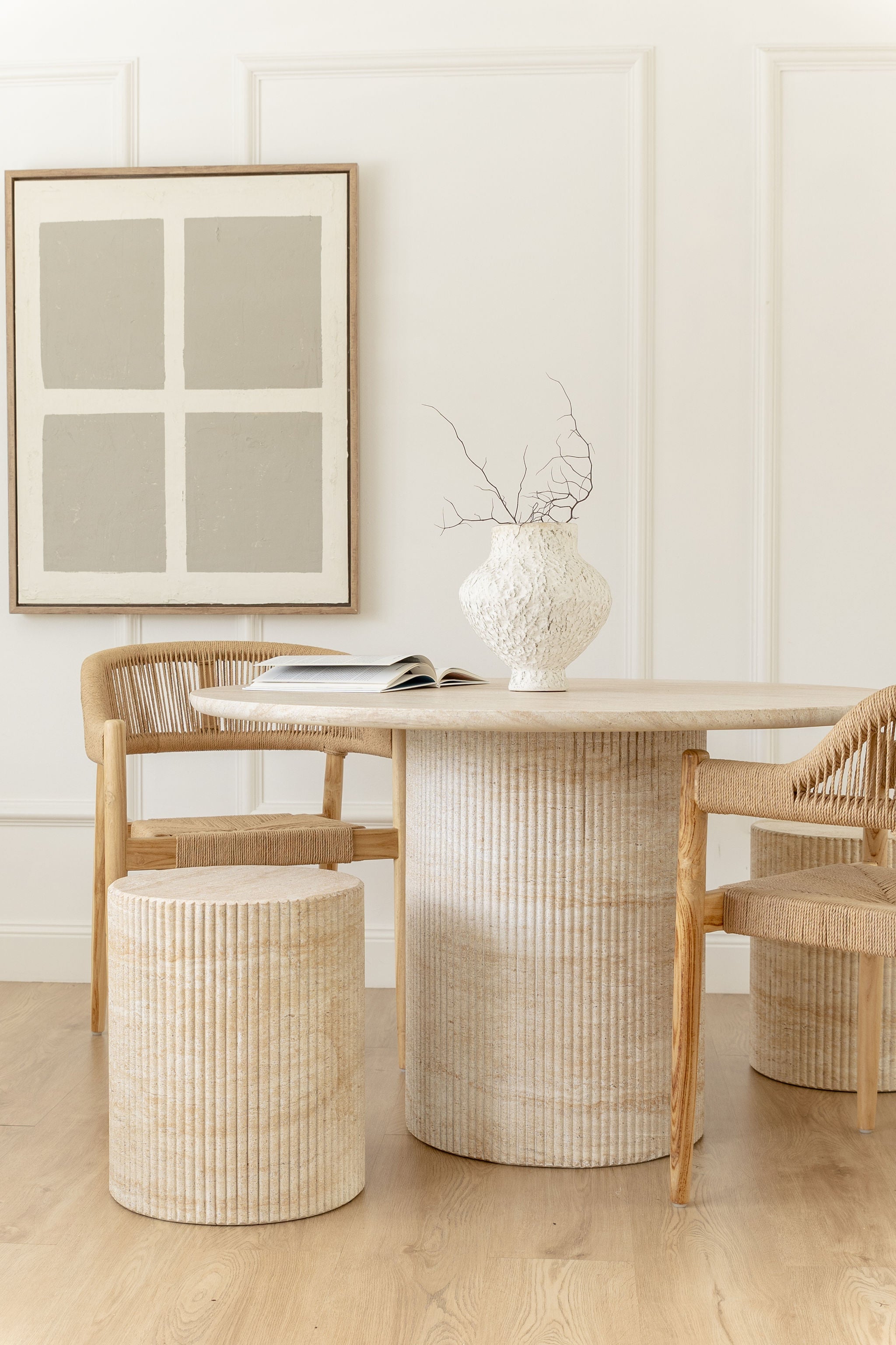 Amore Dining Table - Travertine - Pre order arriving January