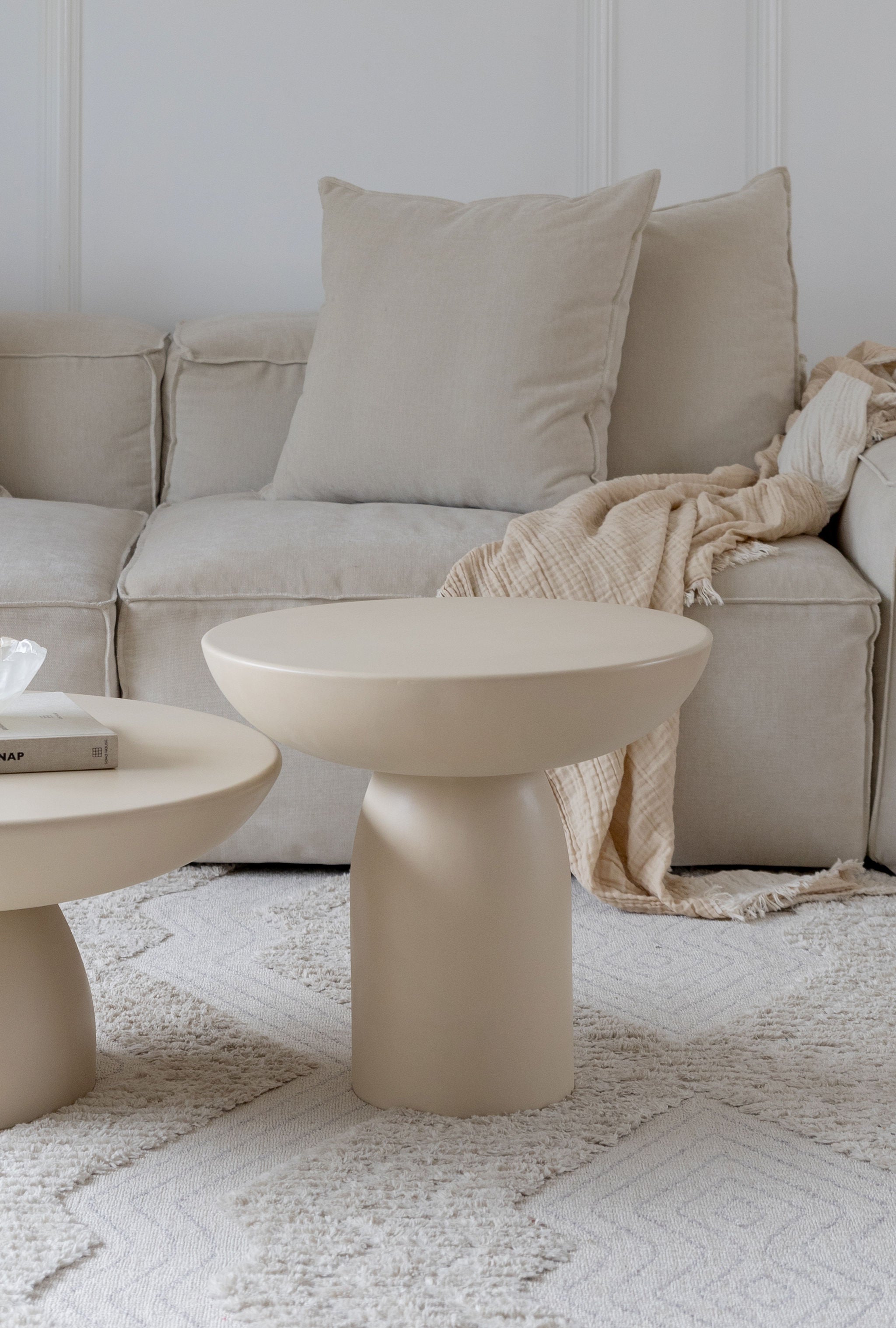 Burly Side Table - Beige - Pre order arriving January