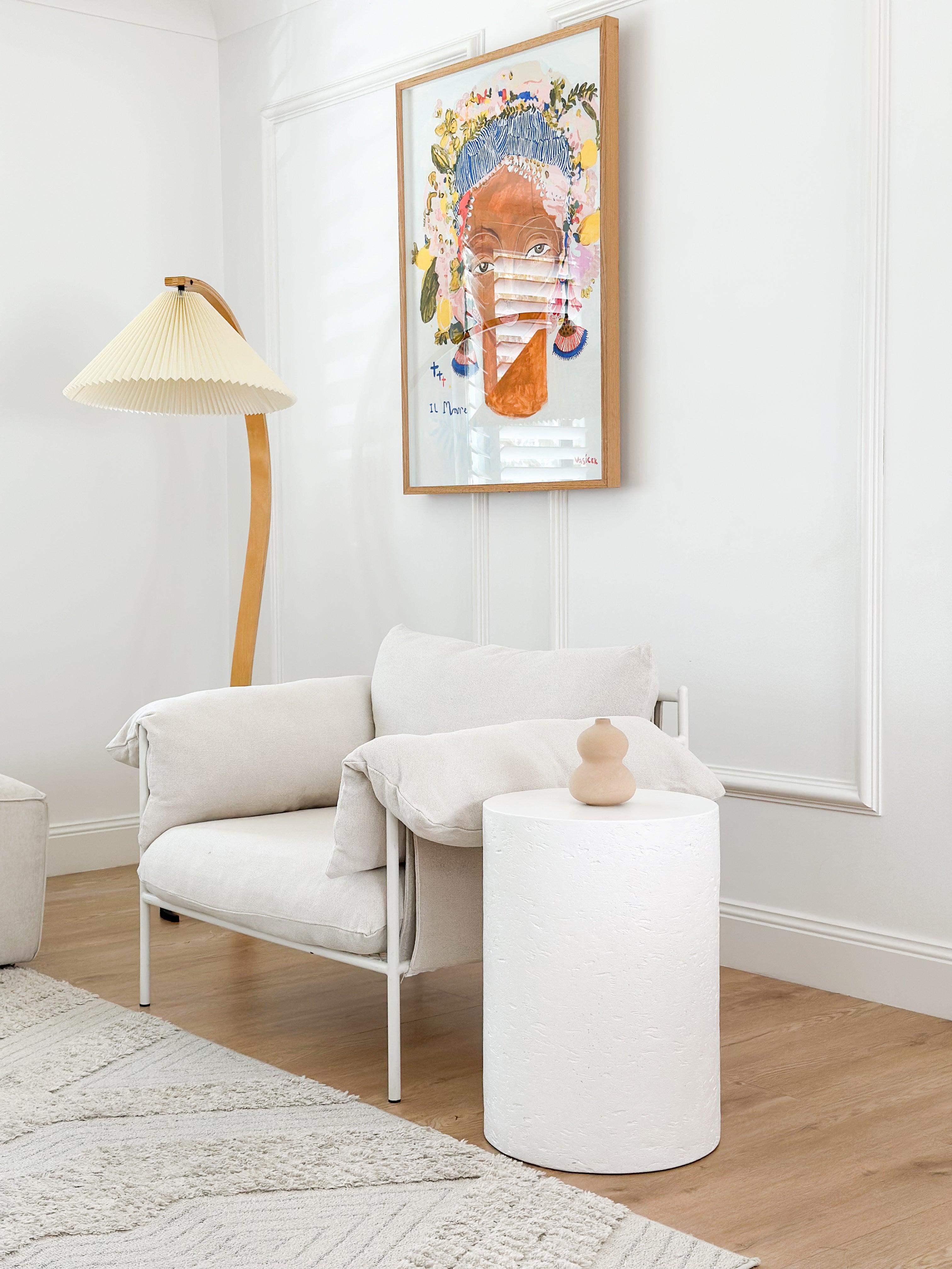 The Textured Log Side Table