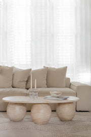 Lumira Travertine Coffee Table - Pre order arriving March