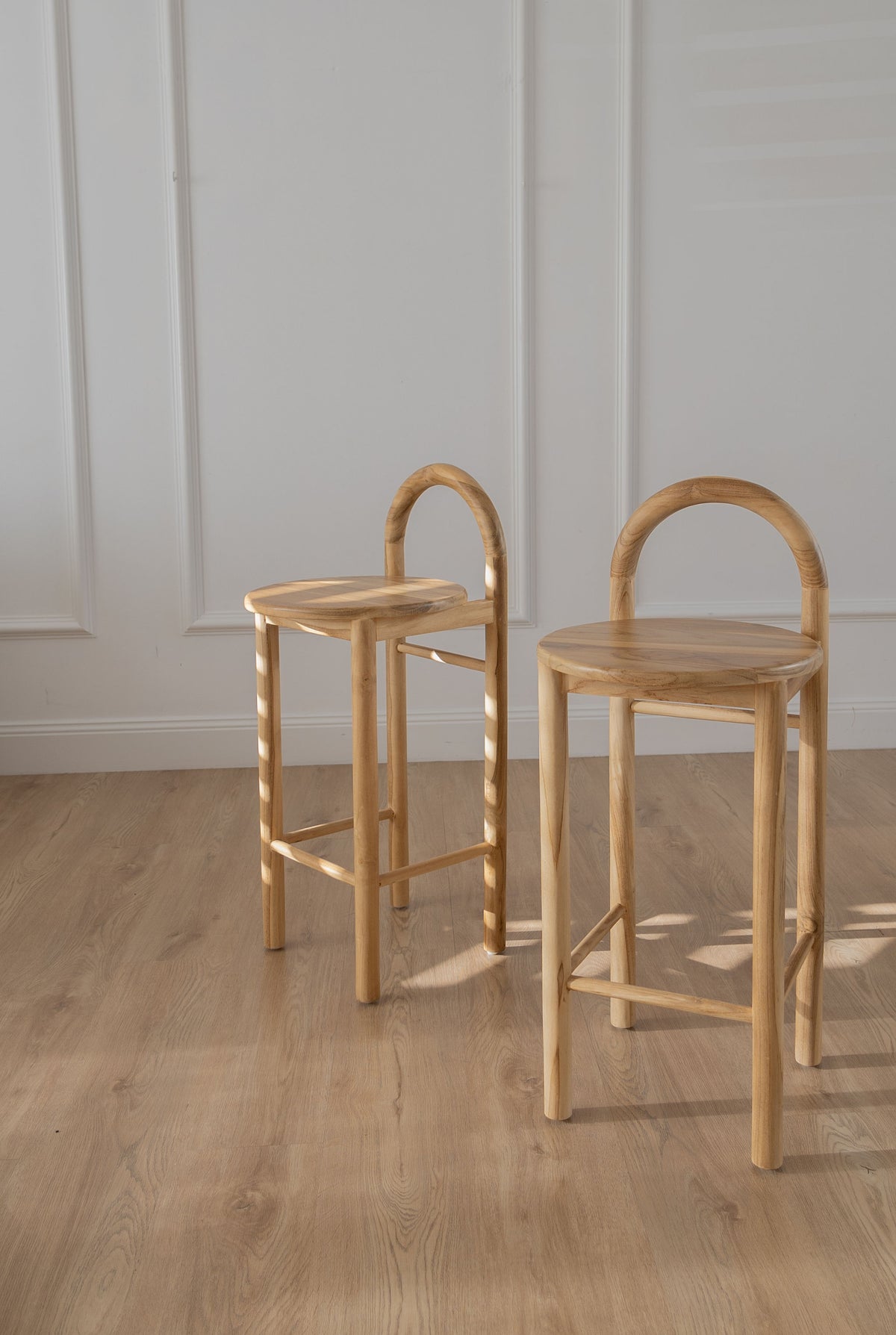Archie Counter Stool - Teak Wood – P&R Styling