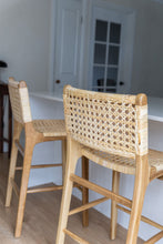 Load image into Gallery viewer, The Amira counter stool with back rest - pre order 12-14 weeks
