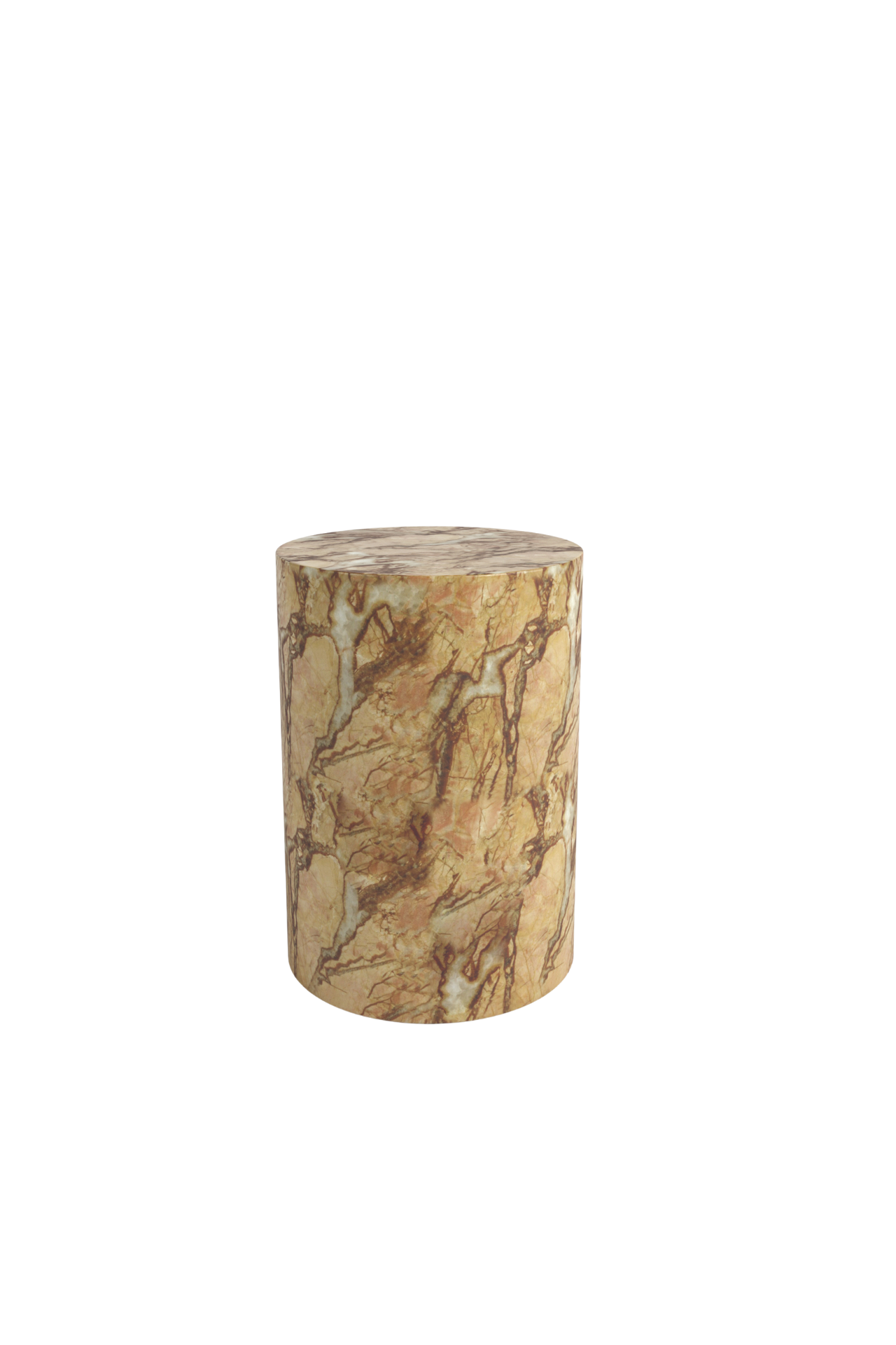 Log Side Table - Tigers Eye Marble - Pre order arriving January