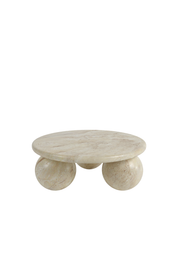 Priscilla Curve Coffee Table - Mirage Marble - Pre order arriving January