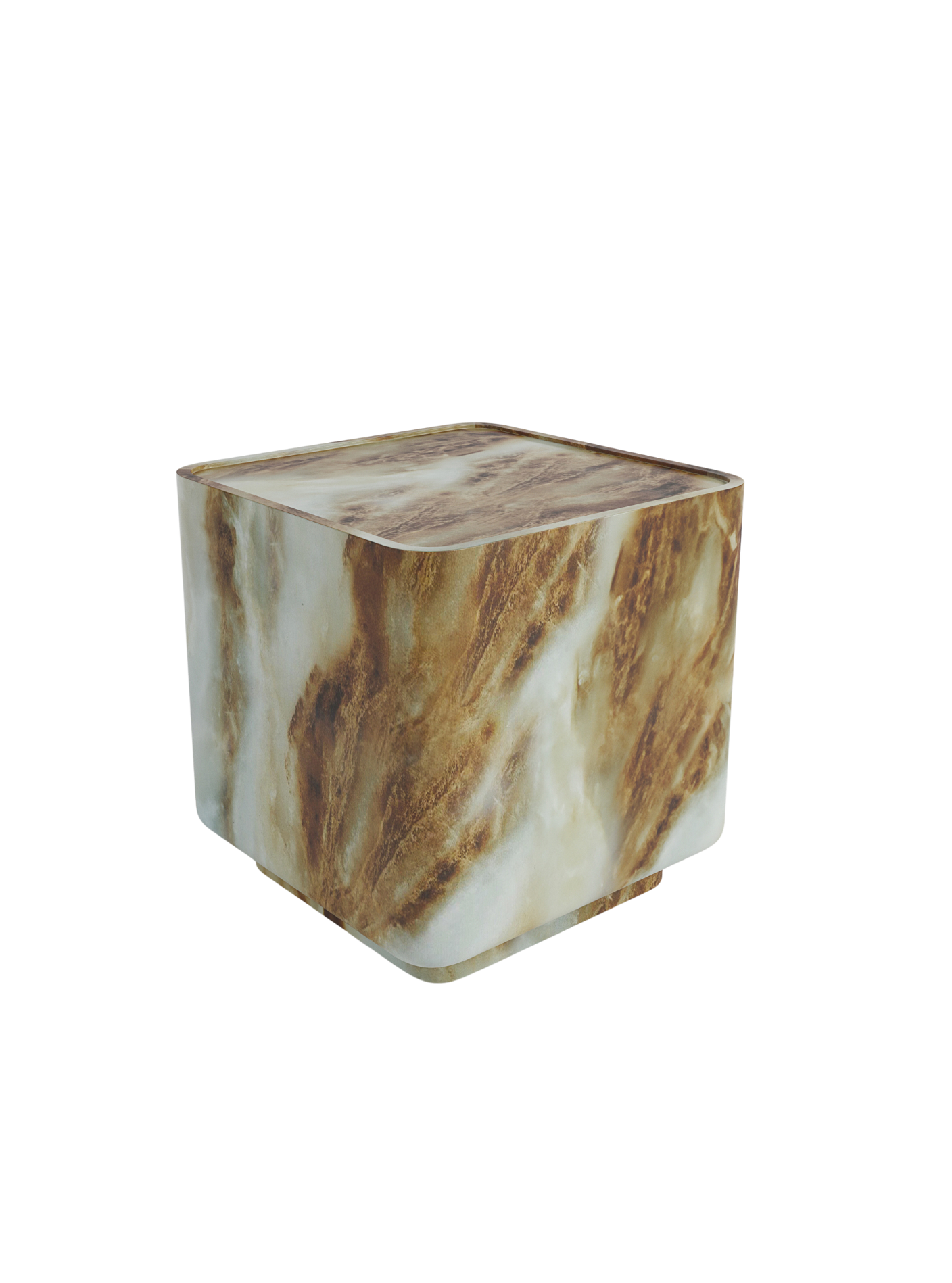 Goldie Side Table - Latte Marble - Pre order arriving January