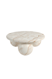 Priscilla Curve Coffee Table - Royal Vanilla Marble - Pre order arriving January