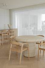 Load image into Gallery viewer, The “Estelle” Dining Table -  Travertine
