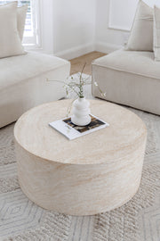 Oversized Coffee Table - Travertine - Pre order arriving June