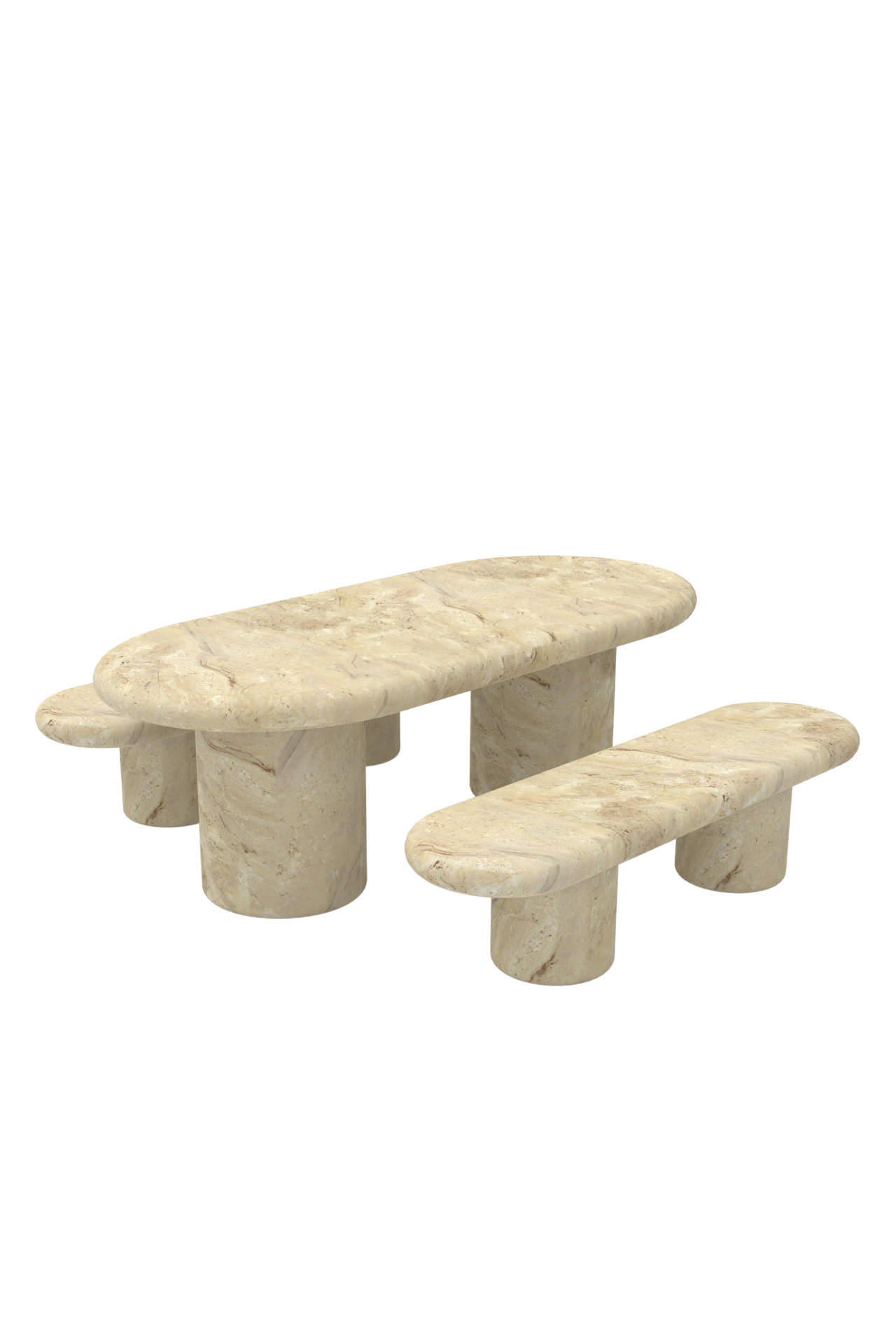 Kove Dining Table Mirage Marble - Pre order arriving January