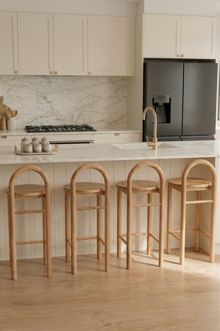 Archie Counter Stool - Teak Wood