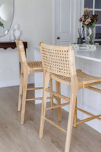 Load image into Gallery viewer, The Amira counter stool with back rest - pre order 12-14 weeks
