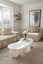 Load image into Gallery viewer, The Lumira coffee table - pure white concrete - pre order 12-14 week wait
