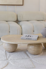 Load image into Gallery viewer, The Lumira travertine coffee table (pre-order available June)

