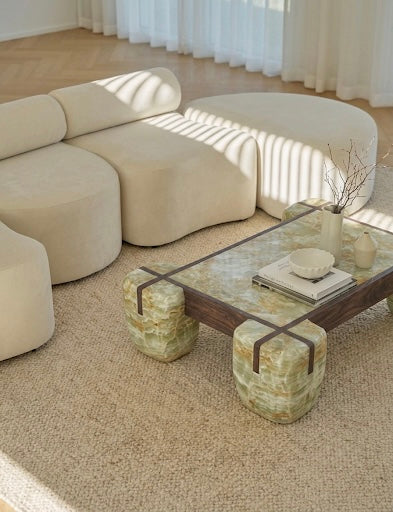 Rox Coffee Table - Matcha Marble (Pre-order arriving August)