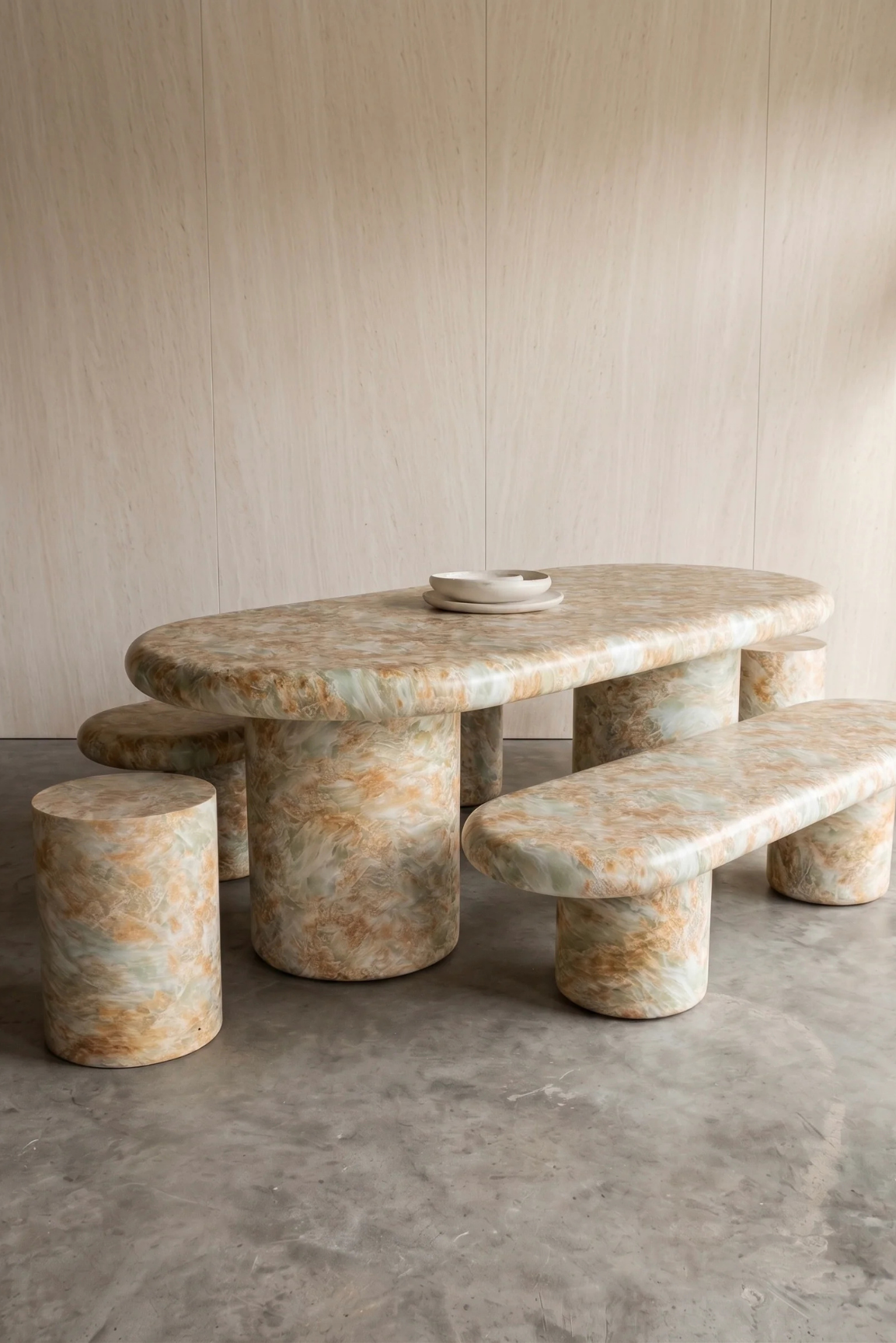 Kove Dining Table Matcha Marble