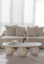 Load image into Gallery viewer, The Lumira Travertine Coffee Table - pre order arriving June

