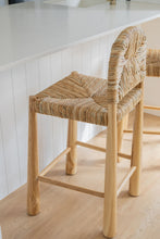 Load image into Gallery viewer, The Boheme counter stool- seagrass - pre order arriving late May
