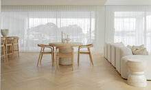 Load image into Gallery viewer, The “Estelle” Dining Table -  Travertine
