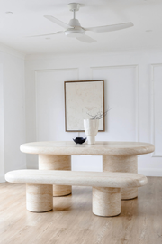 Kove Dining Table Travertine