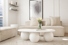 Load image into Gallery viewer, The Lumira coffee table - pure white concrete - pre order 12-14 week wait
