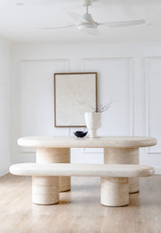 Kove Dining Table Travertine