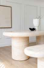 Load image into Gallery viewer, The travertine Kove dining table - pre order arriving June
