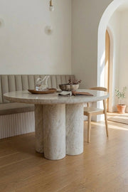 Petrah Dining Table - Mirage Marble (Pre-order arriving September)