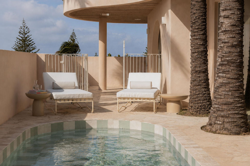 Aurora Sun Bed - Pure White