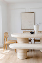 Load image into Gallery viewer, The travertine Kove dining table - pre order arriving June
