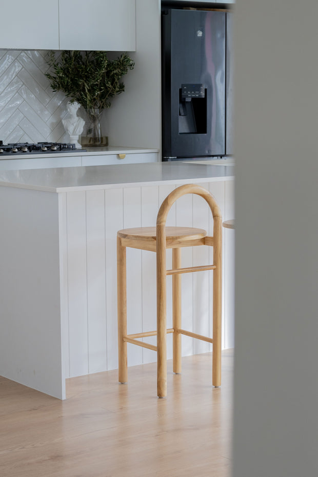 Archie Counter Stool - Teak Wood – P&R Styling