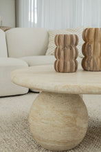 Load image into Gallery viewer, The Priscilla curve coffee table - travertine - pre order arriving late May
