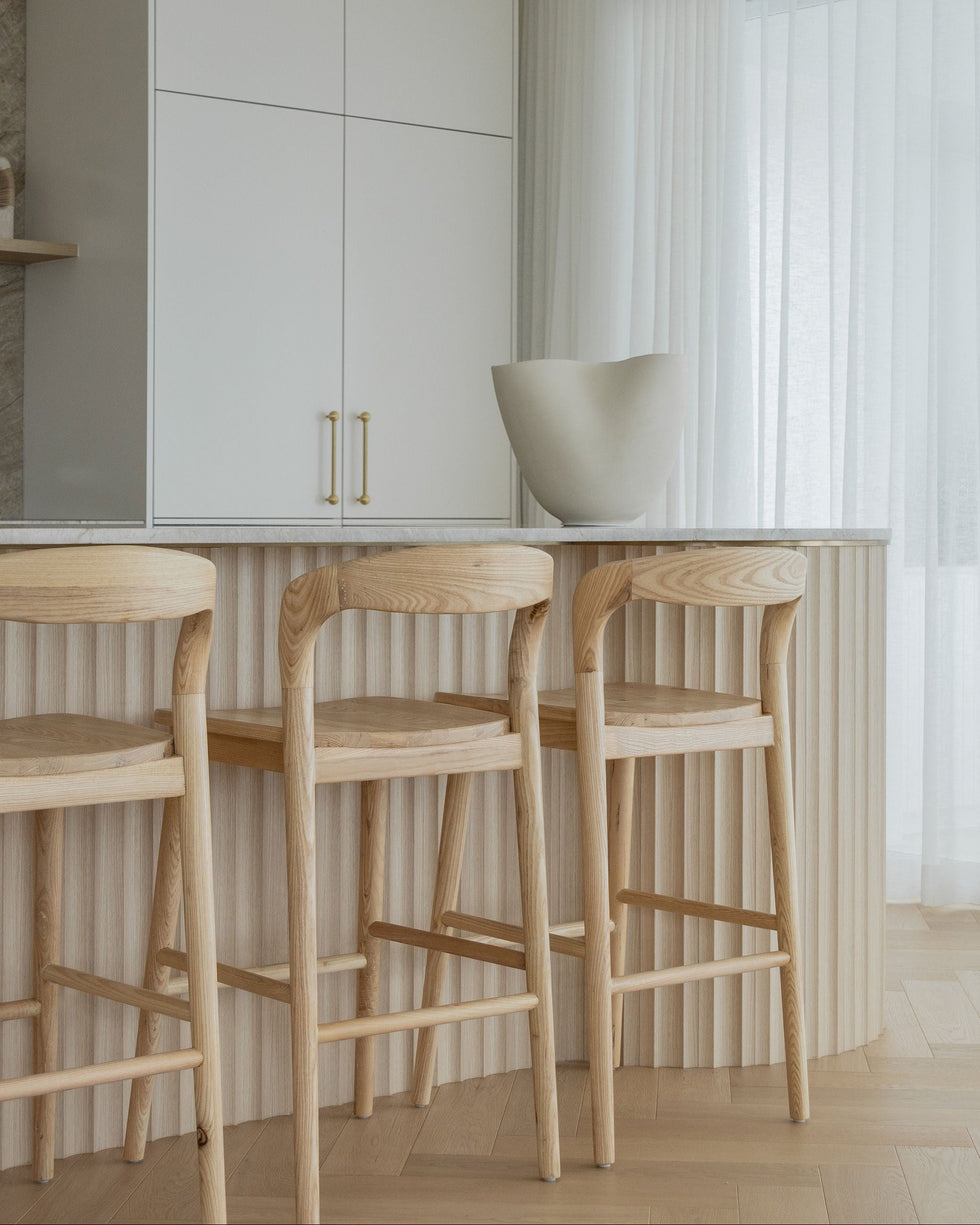 Bekka Counter Stool - Ash Wood (Pre-order arriving September) – P&R Styling