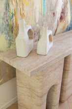 Load image into Gallery viewer, The &quot;Outcast&quot; console - travertine - pre order 12-14 week wait
