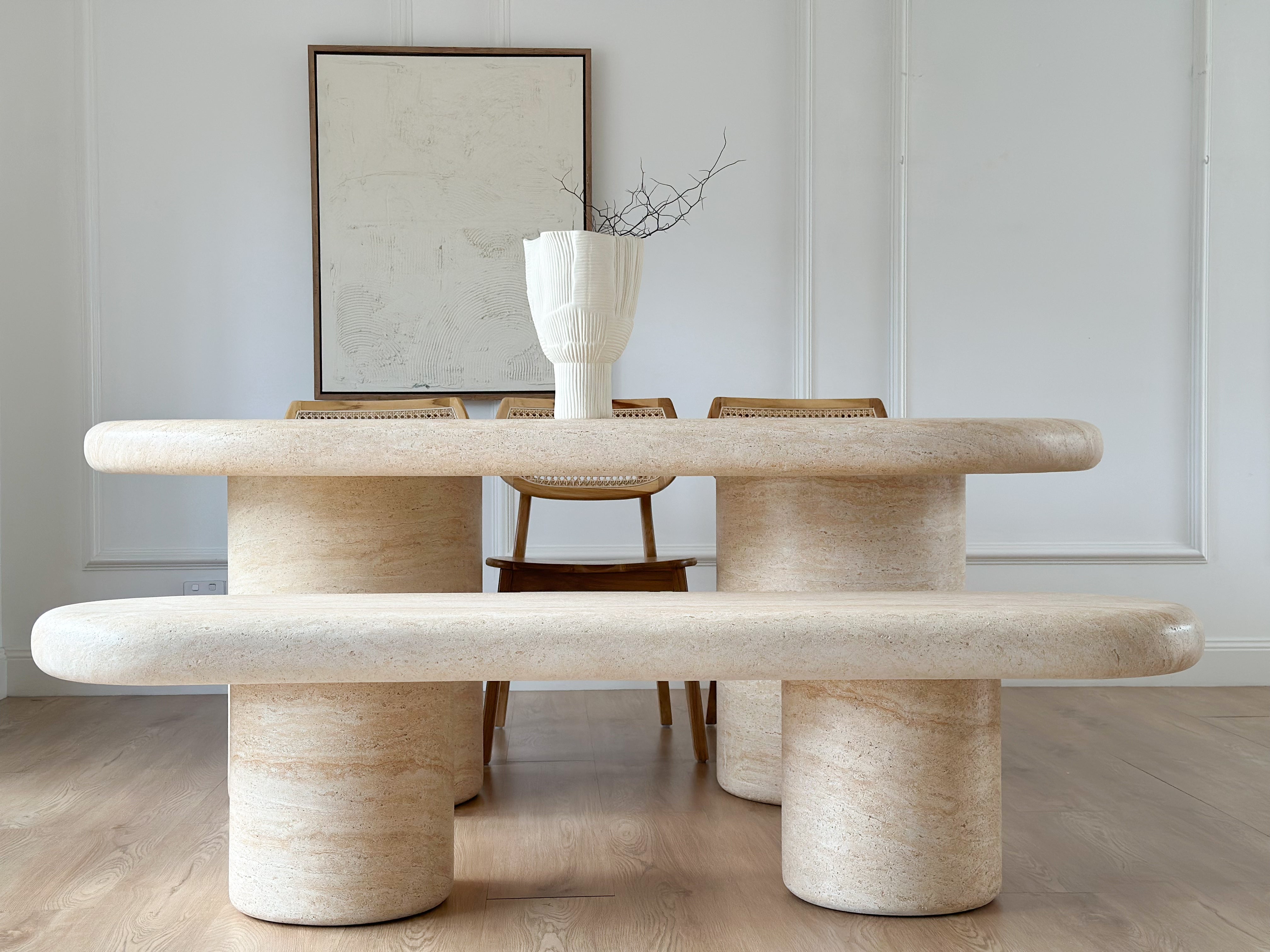 The Travertine Kove Bench Seat