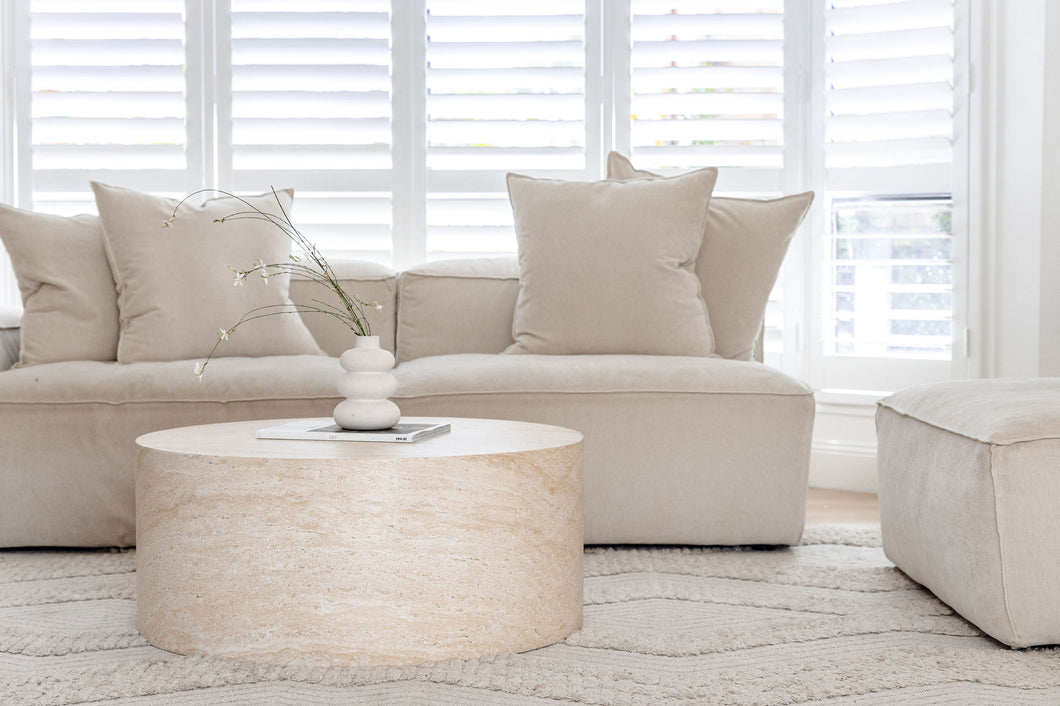 The Oversized Coffee Table - Travertine