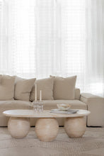 Load image into Gallery viewer, The Lumira Travertine Coffee Table - pre order arriving June
