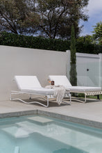 Load image into Gallery viewer, The “Aurora” sun bed - Pure white - pre order arriving late May
