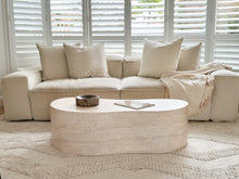 Load image into Gallery viewer, The Travertine Odyssey Coffee Table - pre order arriving late April
