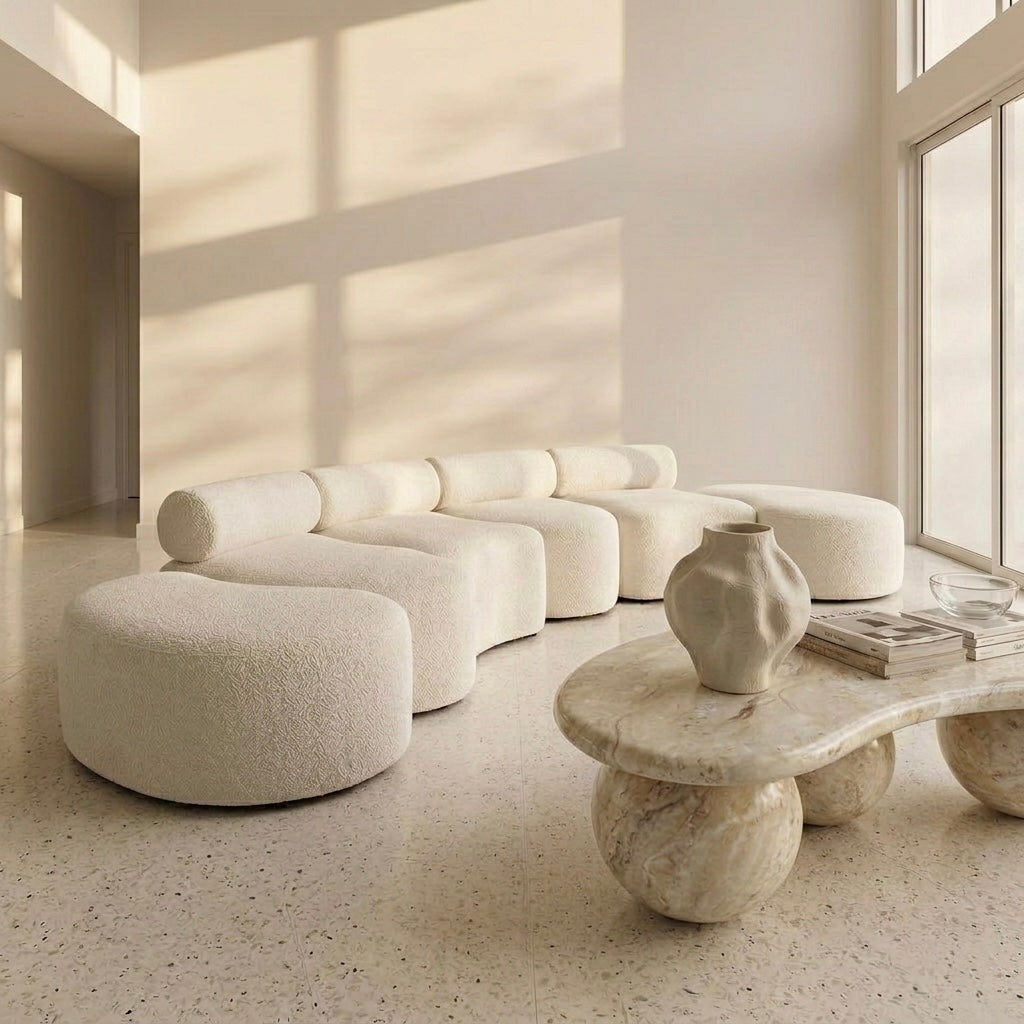 Lumira Coffee Table - Mirage Marble (Pre-order arriving August)