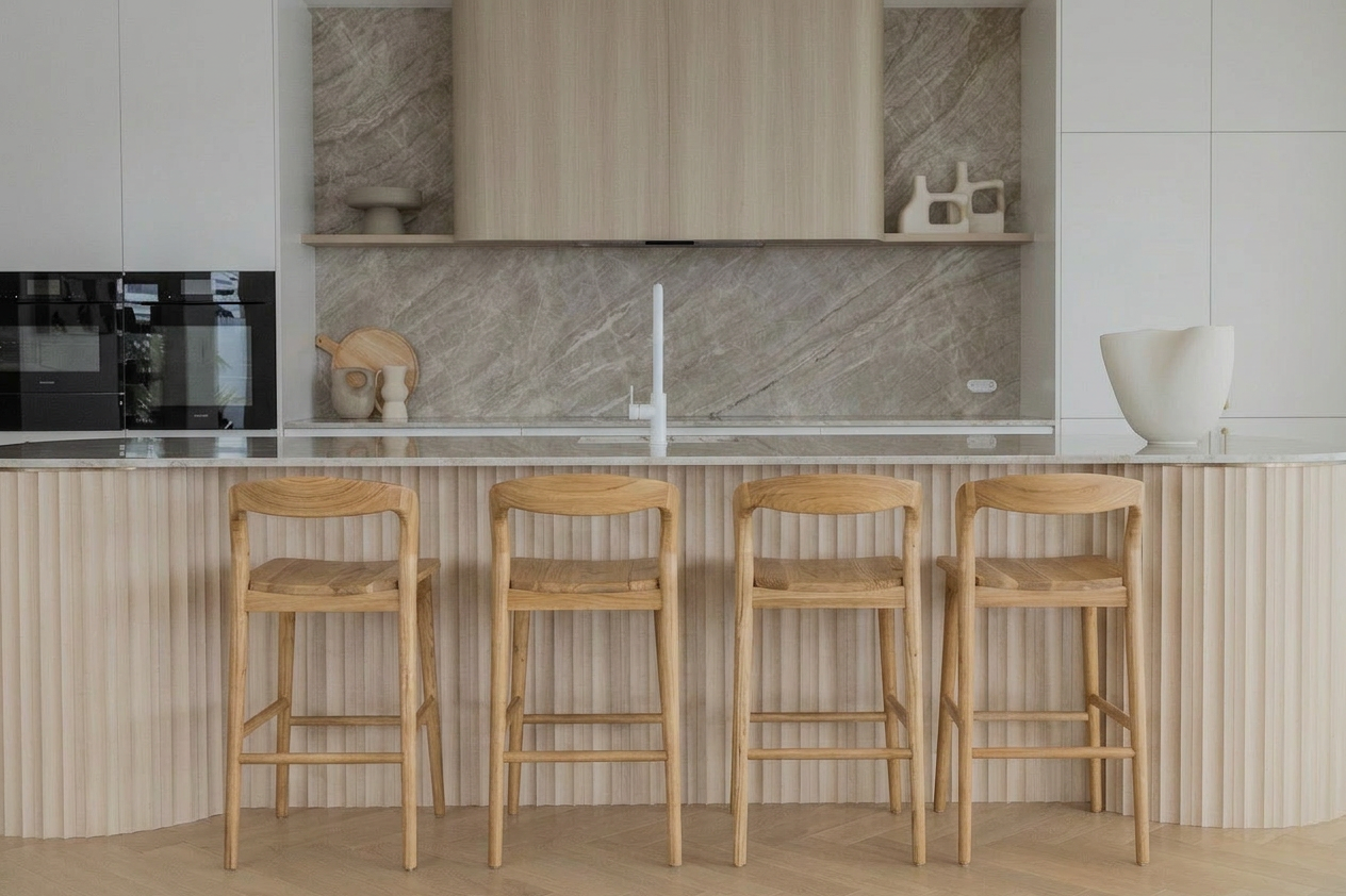 Bekka Counter Stool - Teak Wood