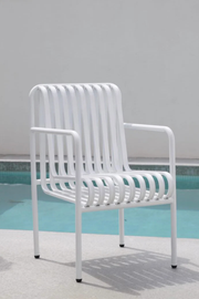 Aurora Arm Dining Chair - White