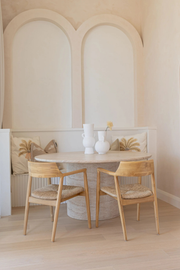 Sloane Seagrass Dining Chair - Teak wood