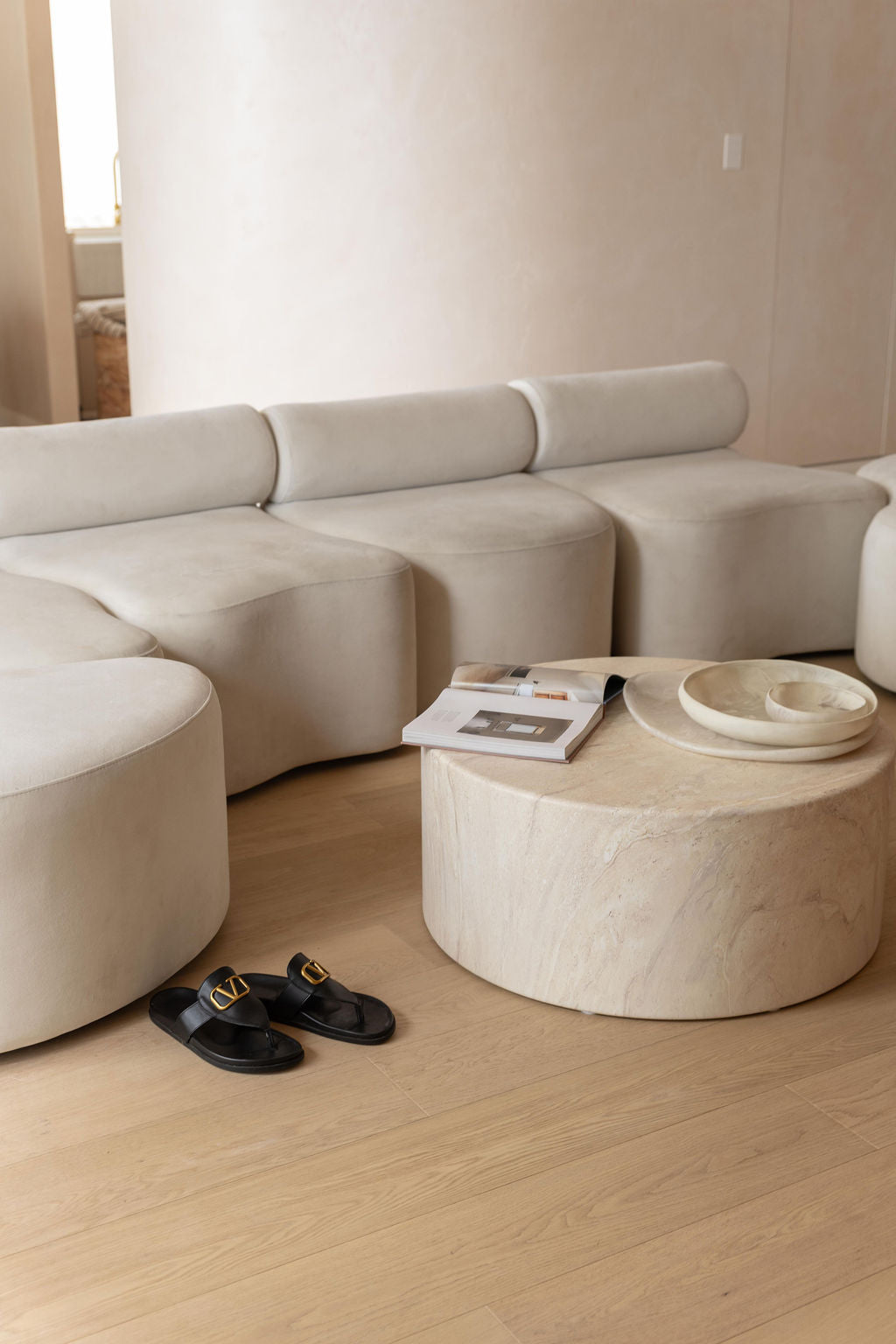 Oversized Coffee Table - Mirage Marble - Pre-order arriving July