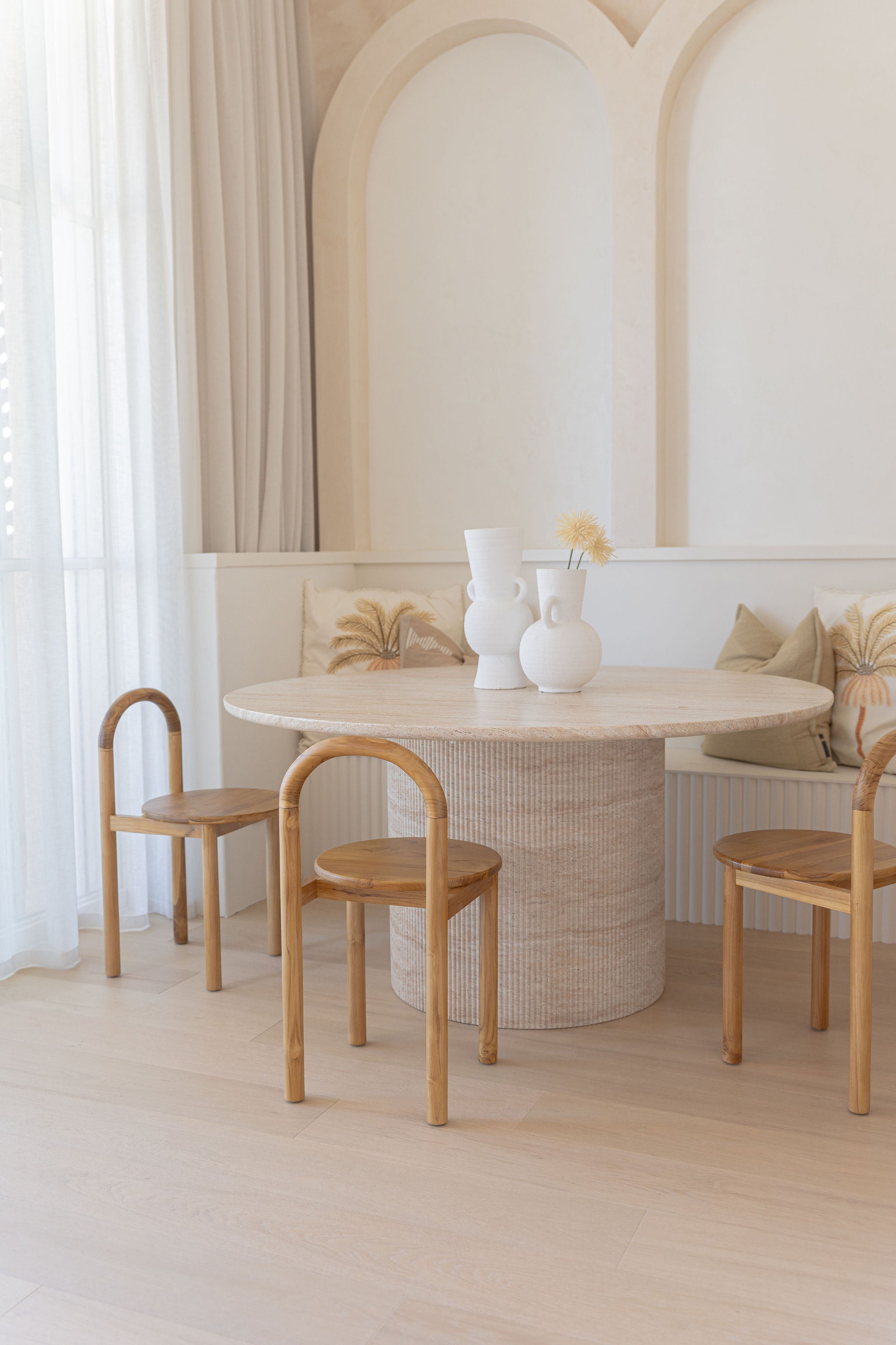 The Archie Dining Chair - teak wood