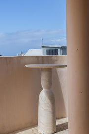 Bhone Dry Bar Table - Mirage Marble