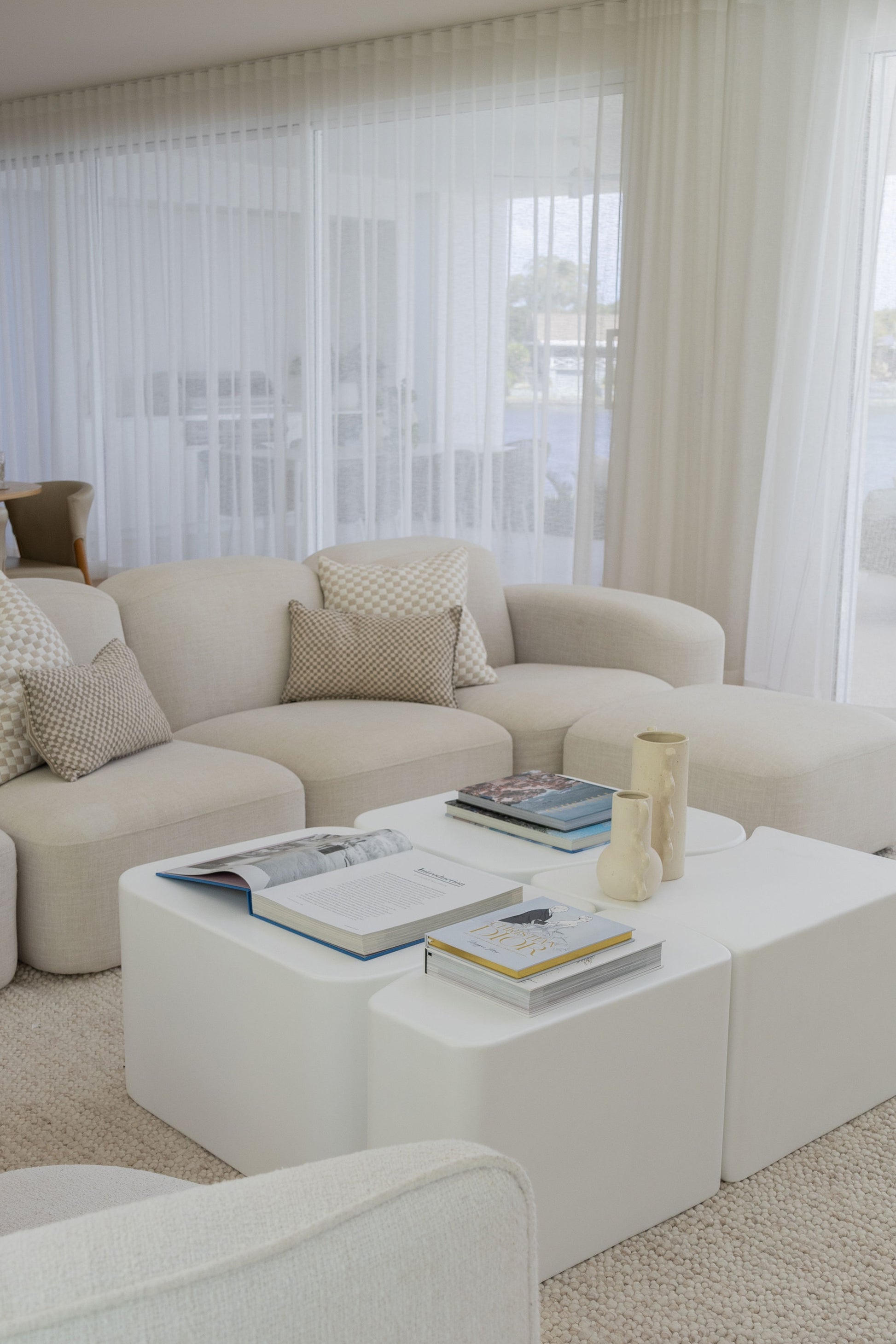 Jigsaw Coffee Table - Pure White Coffee Table – P&R Styling