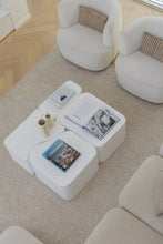 Load image into Gallery viewer, The &quot;Jigsaw&quot; coffee table - pure white coffee table

