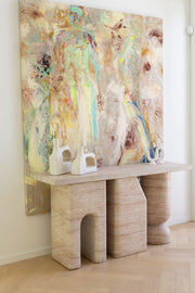 The "Outcast" console - travertine