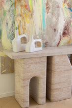 Load image into Gallery viewer, The &quot;Outcast&quot; console - travertine - pre order 12-14 week wait
