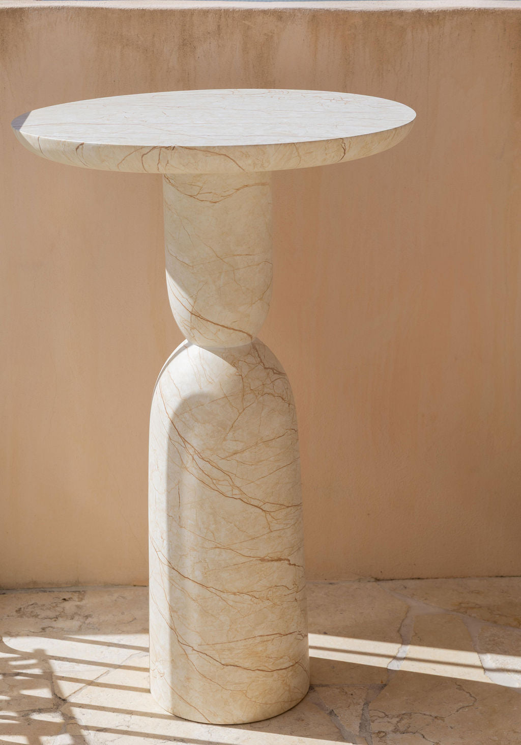 Bhone Dry Bar Table - Royal Vanilla Marble